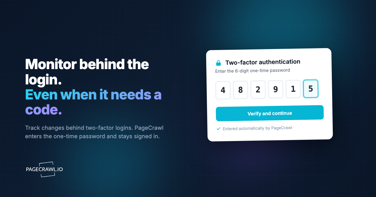 How to Monitor a Website Behind Two-Factor Authentication (2FA and OTP)